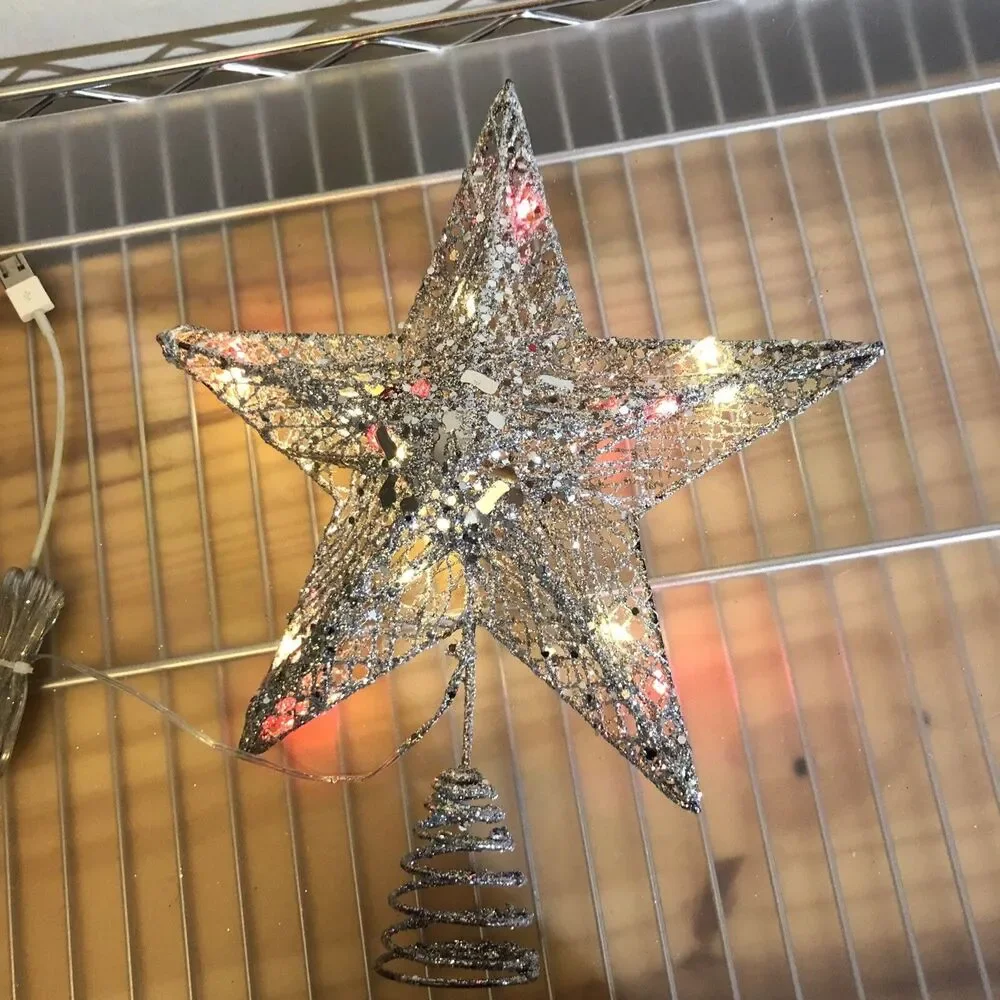 Christmas Star Lights Up And Works Tree Or Table Top